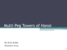 Multi-Peg Towers of Hanoi