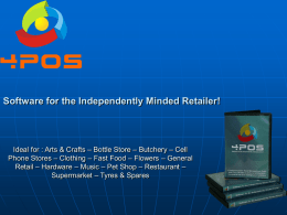 Software for the Independently Minded Retailer!