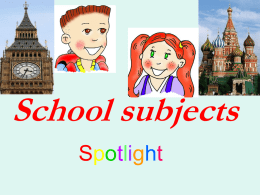 School subjects
