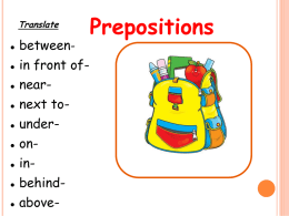 Prepositions