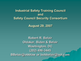 Industrial Safety Training Council and Safety Council