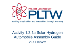 Activity 1.3.1a Solar Hydrogen Automobile Construction