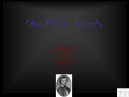 Edgar Allan Poe Biography - Schools A