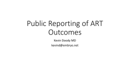 Public Reporting of ART Outcomes