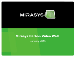 Mirasys PowerPoint Presentation template
