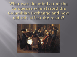 Columbian Exchange - Mr Collett\'s Blog