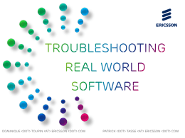 TroubleShooting real world software