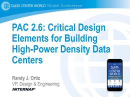 PAC 2.6: Critical Design Elements for Building High