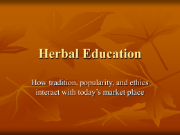 Herbal Education - Holistic Wisdom