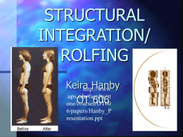 STRUCTURAL INTEGRATION/ ROLFING