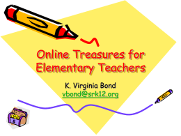 Online Treasures for Elementary Teachers