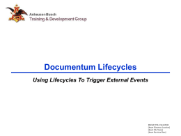 Documentum Lifecycles