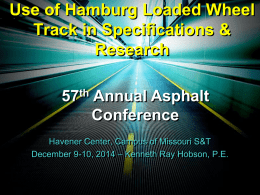 57th Annual Asphalt Conference