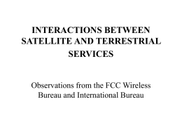 SOME ASPECTS OF INTERACTIONS BETWEEN SATELLITE AND