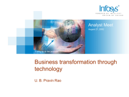 Business Tranformation through Technology
