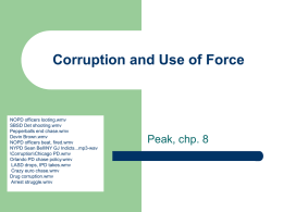 Corruption and Use of Force