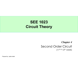 SEE 1003 – Basic Electrical Engineering
