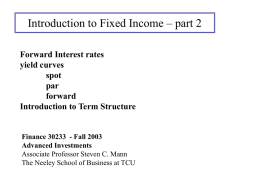 Fixed Income Basics - Texas Christian University