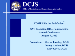 DPCA/Probation Priorities