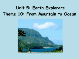 Unit: Earth Explorers - Lafayette Parish School System