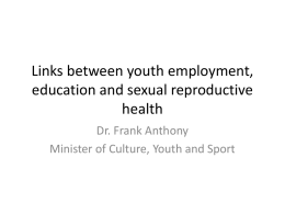 Links between youth employment, education and sexual