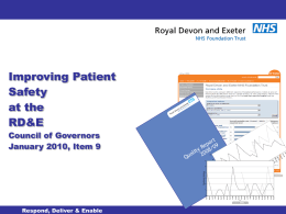 Governance & Risk - Royal Devon and Exeter Hospital