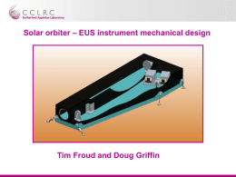 Solar orbiter – EUS instrument mechanical design
