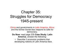 Chapter 35: Struggles for Democracy 1945