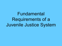 Fundamental Requirements