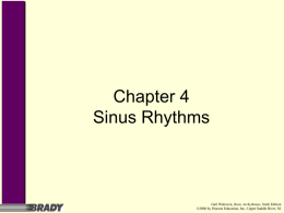 Chapter 4 Sinus Rhythms - HVA Center for EMS Education