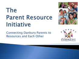 The Parent Resource Initiative