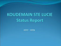 KOUDEMAIN STE LUCIE - Organization of American States