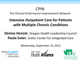 CPIN The Clinical Performance Improvement Network
