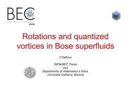Rotations and quantized vortices in Bose superfluids