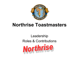 Northrise Toastmasters