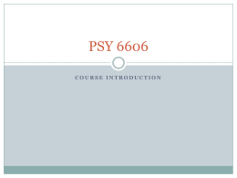 PSY 6606