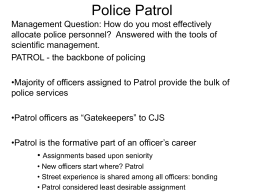 Police Patrol - SOCQRL Homepage