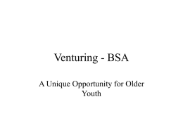 Venturing - BSA - US Scouting Service Project
