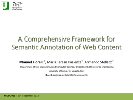 A Comprehensive Framework for Semantic Annotation of Web