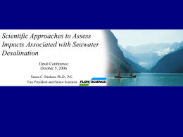 Use of Models to Assess Water Quality Associated with