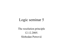 Logic seminar