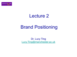 Lecture 1 Introduction of Branding