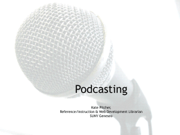 Blogs, Wikis & Podcasts