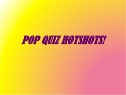 POP QUIZ!