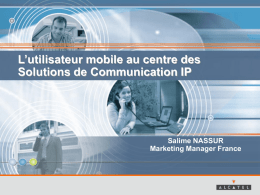 User-Centric Ip Communication solutions