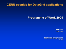 PoW 2004 - CERN openlab