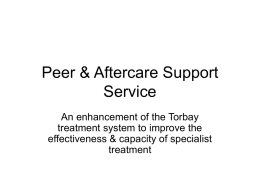 Peer & Aftercare Support Service
