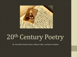 20th Century Poetry