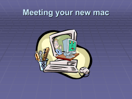 Meeting your new mac - Harvard Department of Mathematics