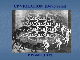 CP VIOLATION (B-factories)